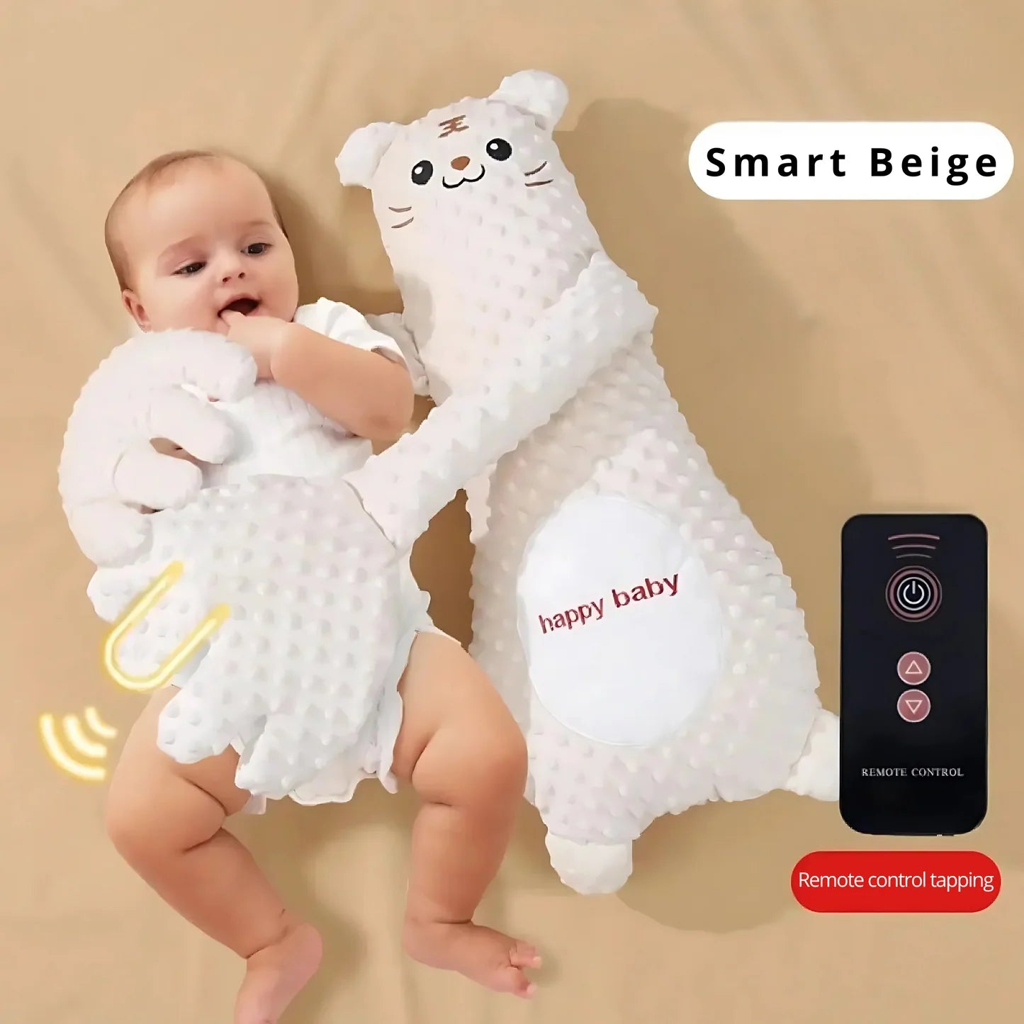 Baby Sleeping Patting Pillow with Soothing Palm Remote Control